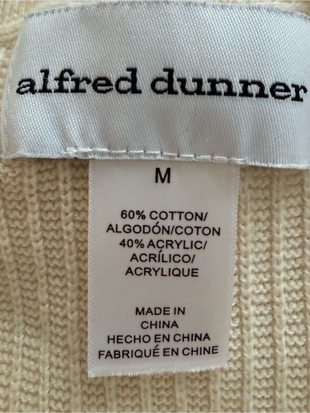 Alfred Dunner Knit Mixed Patchwork Sweater - Picture 6 of 6